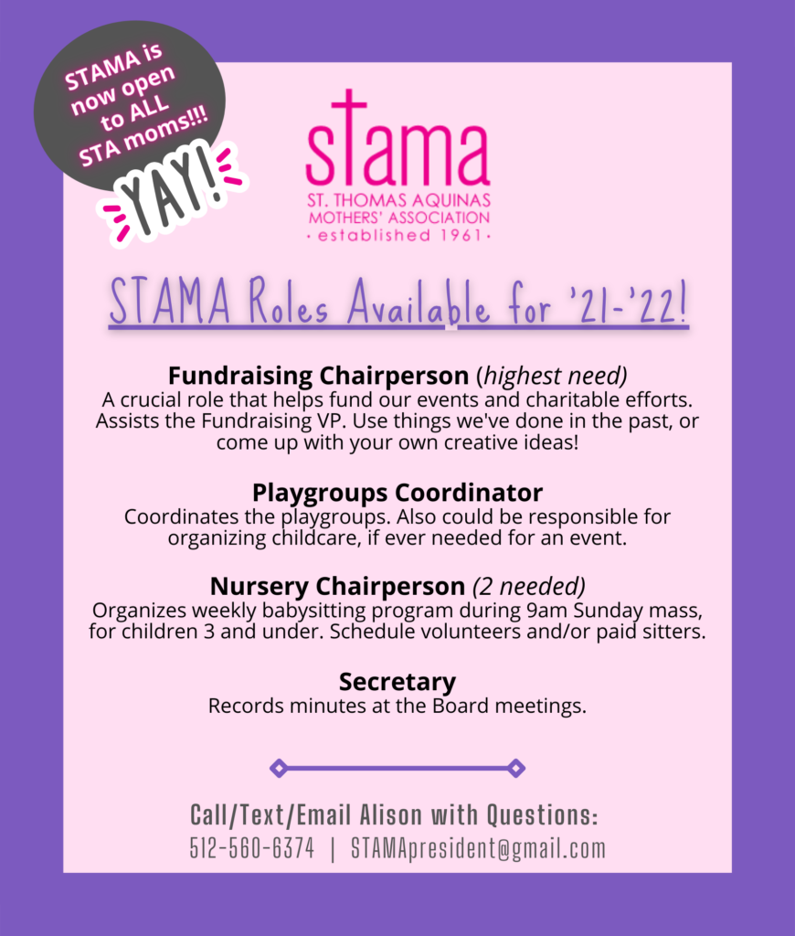 STAMA Board Roles Still Available 21-22 Aug 24