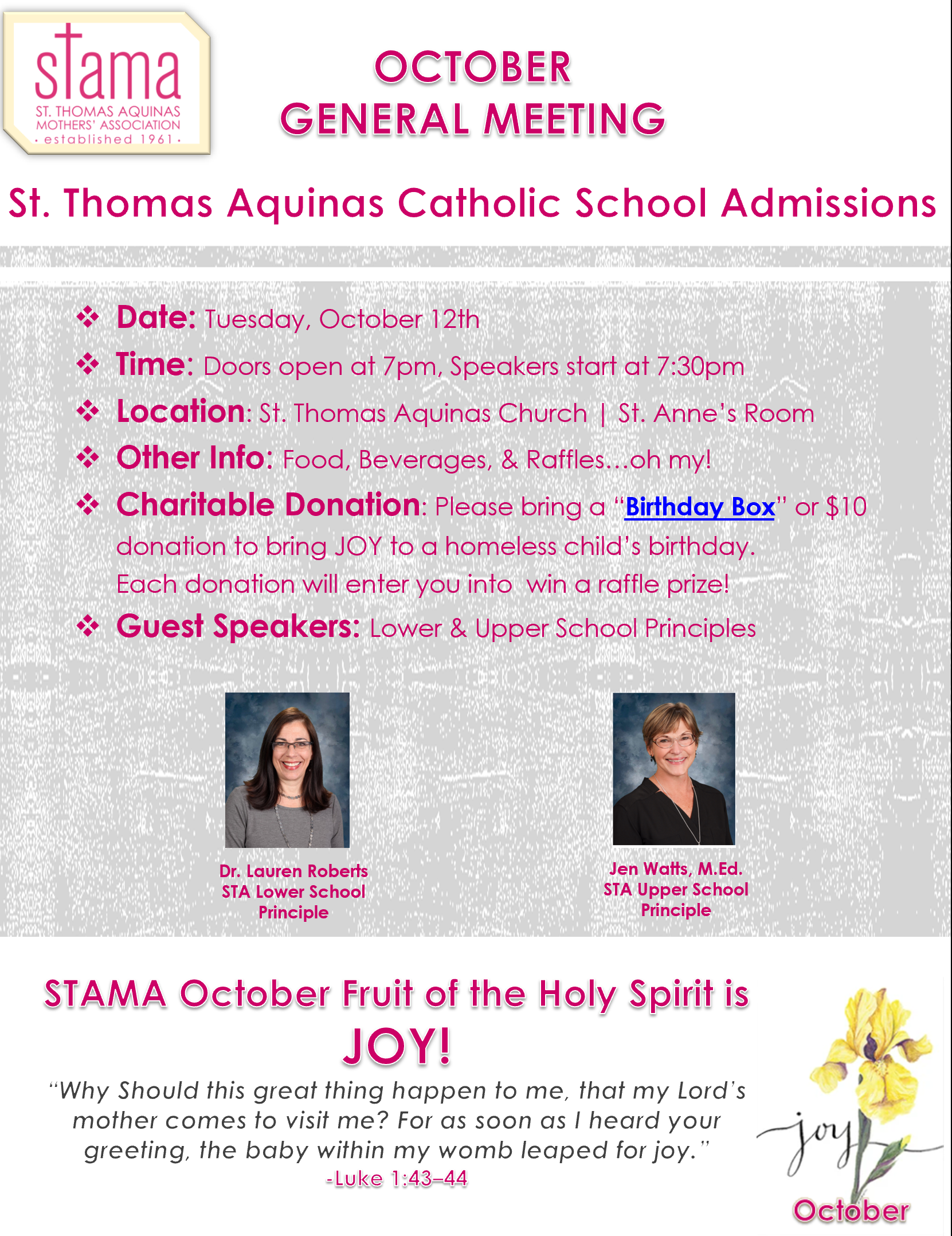 STAMA-Catholic-Moms-Group-Dallas-General-Meeting-October-2021